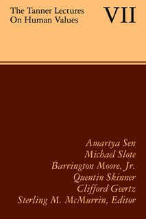 Front cover_The Tanner Lectures on Human Values