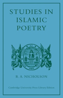 Couverture_Studies in Islamic Poetry
