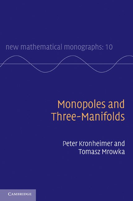 Front cover_Monopoles and Three-Manifolds