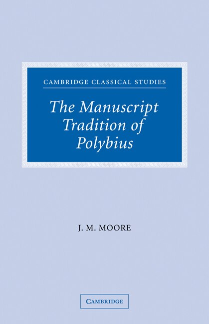 Couverture_The Manuscript Tradition of Polybius