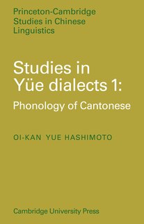 Front cover_Studies in Yue Dialects 1