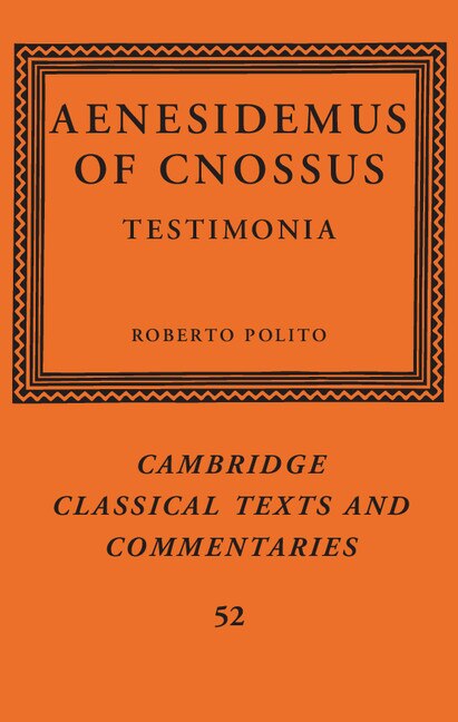 Front cover_Aenesidemus Of Cnossus