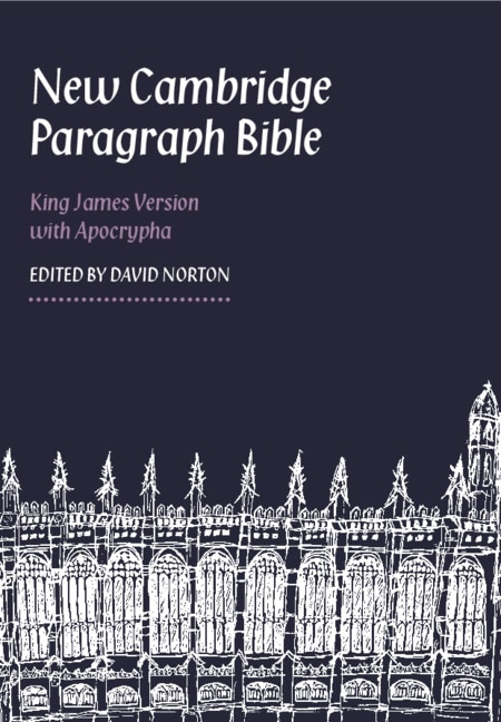 Front cover_New Cambridge Paragraph Bible With Apocrypha, Black Calfskin Leather, Kj595:ta Black Calfskin