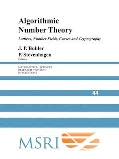 Front cover_Algorithmic Number Theory