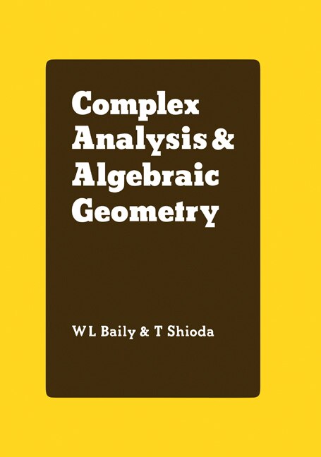 Couverture_Complex Analysis and Algebraic Geometry