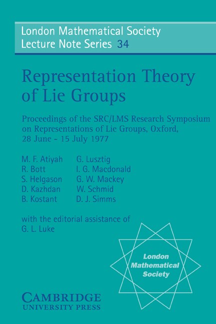 Couverture_Representation Theory of Lie Groups