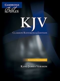 Couverture_Kjv Clarion Reference Bible, Black Calf Split Leather, Kj484:x Black Calf Split Leather