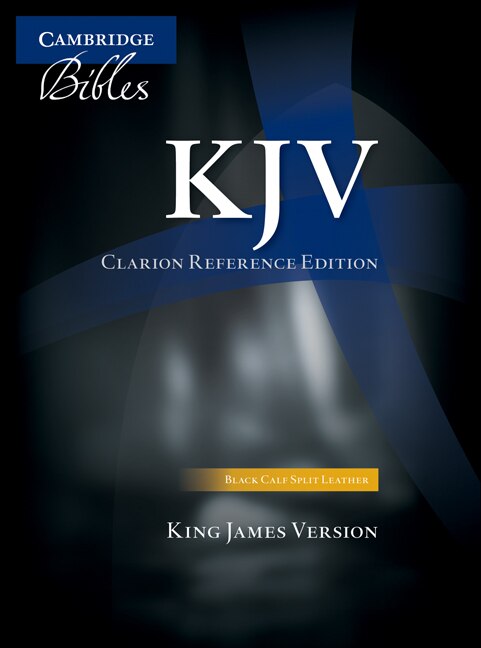 Couverture_Kjv Clarion Reference Bible, Black Calf Split Leather, Kj484:x Black Calf Split Leather