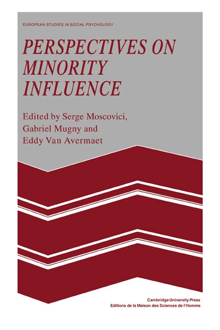 Couverture_Perspectives on Minority Influence