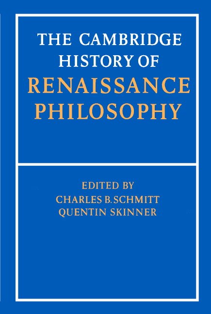 Couverture_The Cambridge History of Renaissance Philosophy