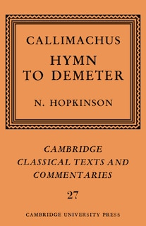 Front cover_Callimachus: Hymn to Demeter