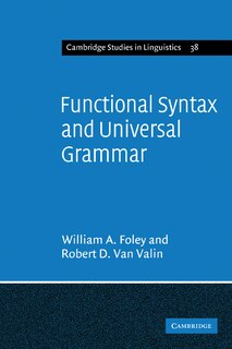Front cover_Functional Syntax and Universal Grammar