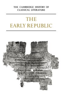 Front cover_The Cambridge History of Classical Literature: Volume 2, Latin Literature, Part 1, The Early Republic