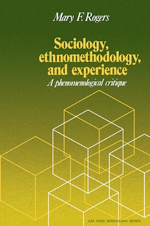 Couverture_Sociology, Ethnomethodology and Experience