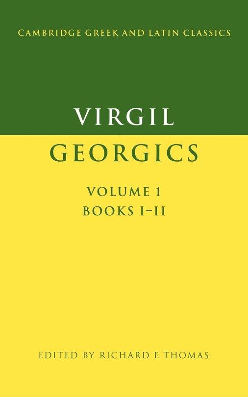 Front cover_Virgil: Georgics: Volume 1, Books I-II