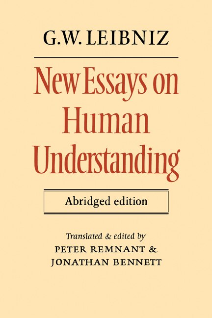 Front cover_New Essays on Human Understanding Abridged edition
