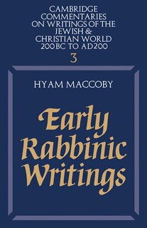 Couverture_Early Rabbinic Writings