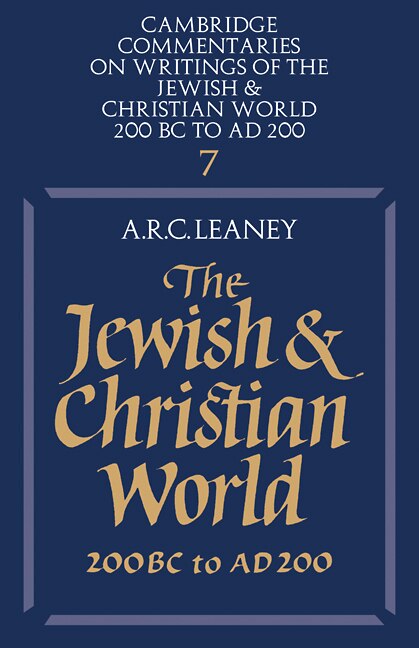 Front cover_The Jewish and Christian World 200 BC to AD 200