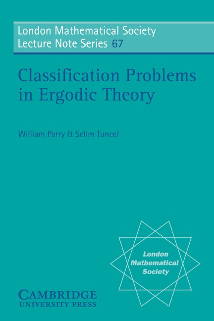 Couverture_Classification Problems In Ergodic Theory