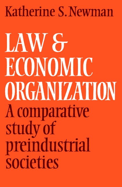 Front cover_Law and Economic Organization