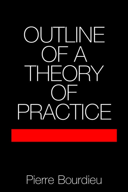 Front cover_Outline Of A Theory Of Practice