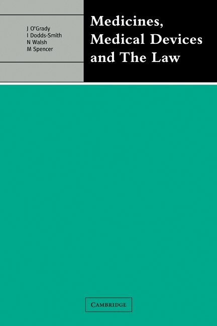 Front cover_Medicines, Medical Devices and the Law