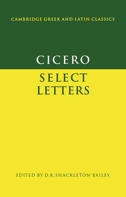 Front cover_Cicero: Select Letters
