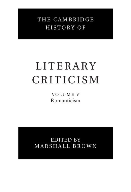 Front cover_The Cambridge History of Literary Criticism: Volume 5, Romanticism