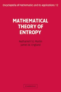 Couverture_Mathematical Theory Of Entropy