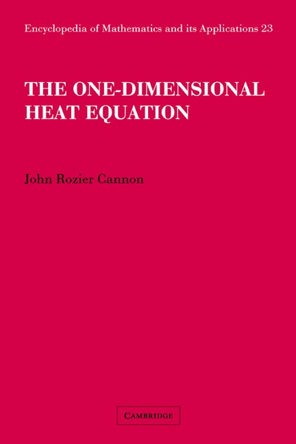 Front cover_The One-dimensional Heat Equation