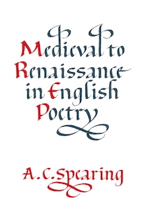 Front cover_Medieval to Renaissance in English Poetry
