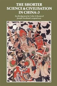 Front cover_The Shorter Science and Civilisation in China: Volume 3