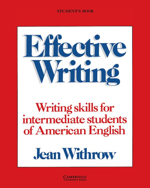 Front cover_Effective Writing Student's Book