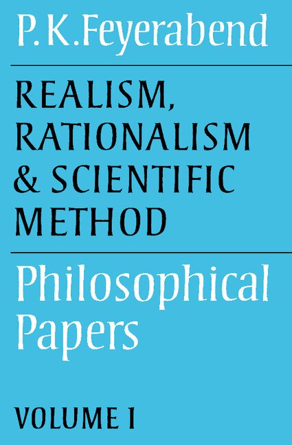Front cover_Realism, Rationalism and Scientific Method: Volume 1