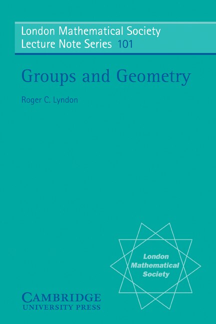 Front cover_Groups and Geometry