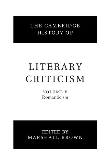 Couverture_The Cambridge History of Literary Criticism: Volume 5, Romanticism