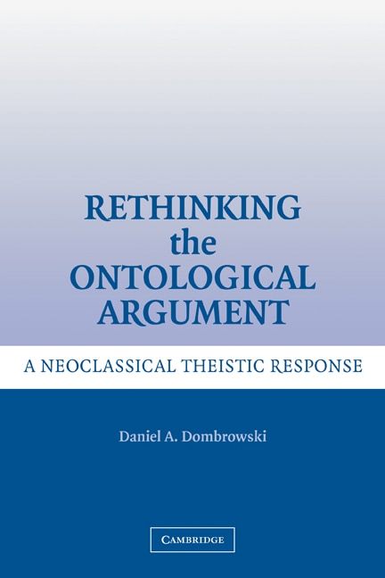 Couverture_Rethinking the Ontological Argument