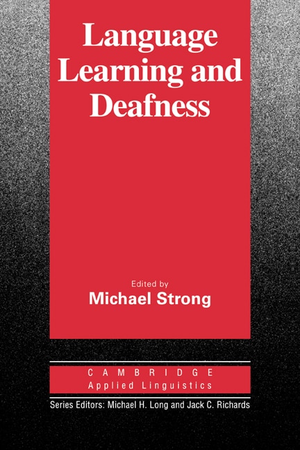 Front cover_Language Learning And Deafness