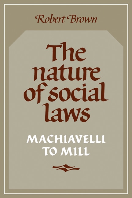 Front cover_The Nature of Social Laws