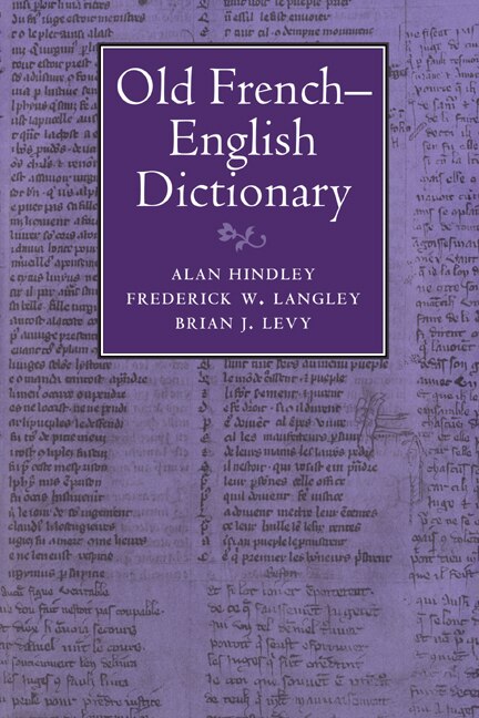 Front cover_Old French-English Dictionary