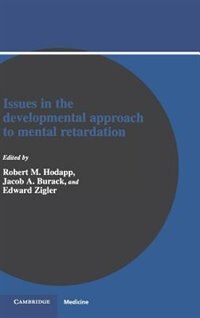 Front cover_Issues In The Developmental Approach To Mental Retardation