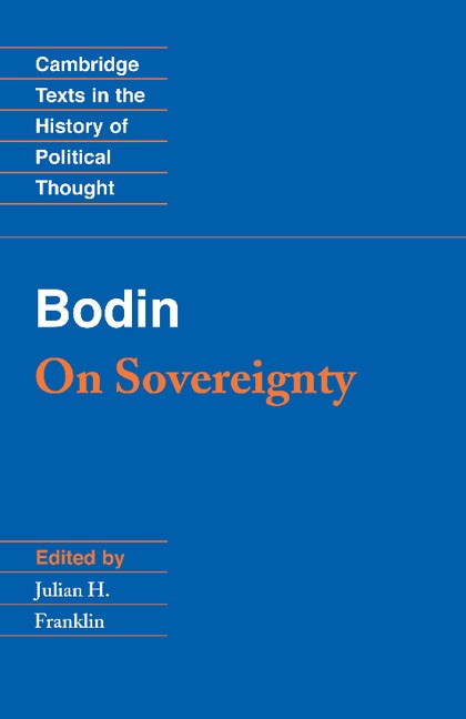 Front cover_Bodin: On Sovereignty