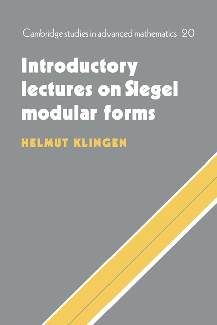 Front cover_Introductory Lectures on Siegel Modular Forms