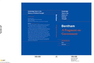 Front cover_Bentham: A Fragment On Government