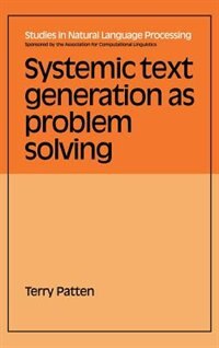 Front cover_Systemic Text Generation as Problem Solving