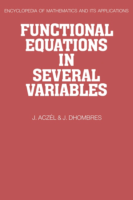 Couverture_Functional Equations in Several Variables