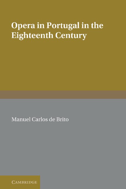Front cover_Opera in Portugal in the Eighteenth Century