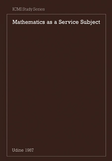 Front cover_Mathematics as a Service Subject