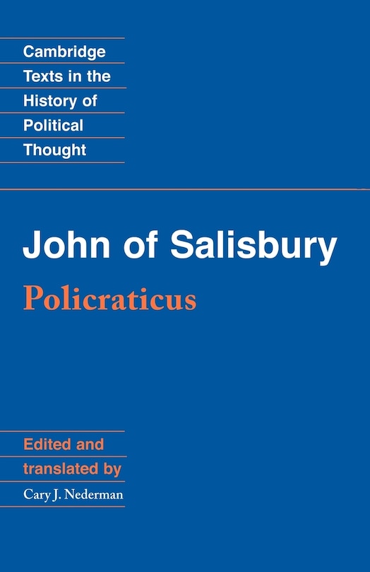 Front cover_John Of Salisbury: Policraticus