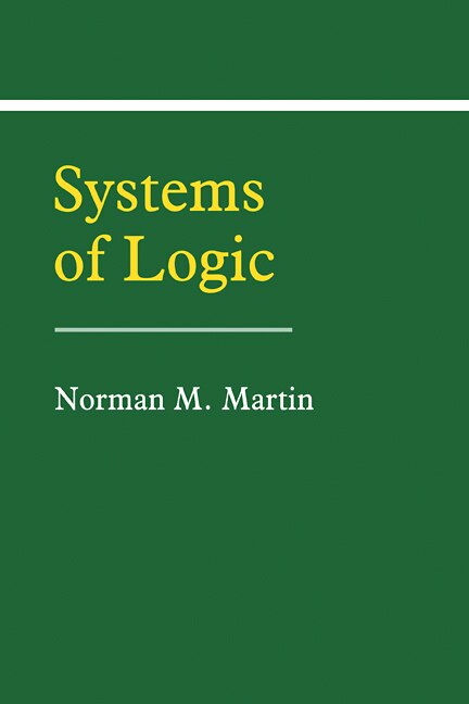 Front cover_Systems Of Logic